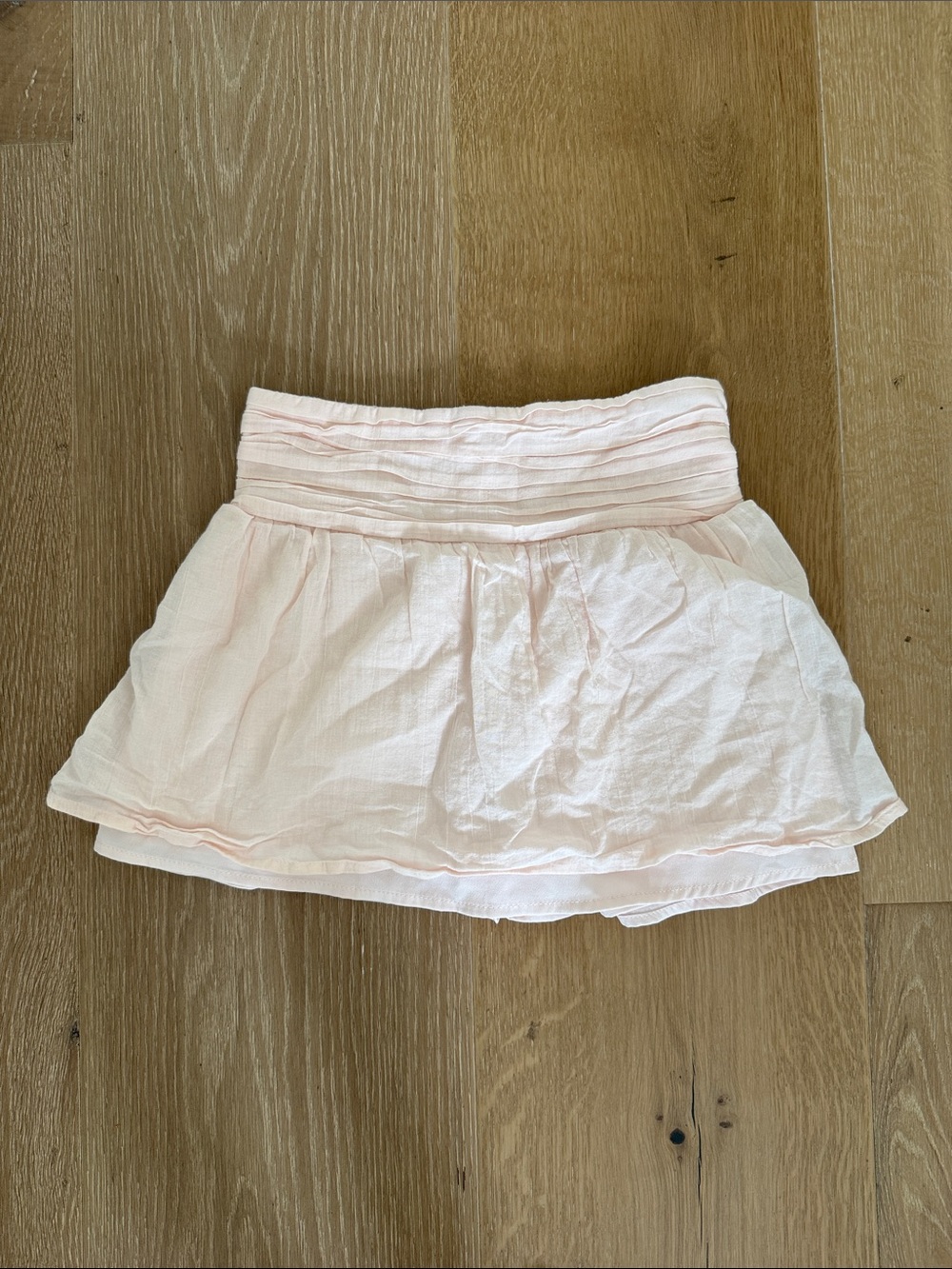abercrombie kids pale pink tiered skirt